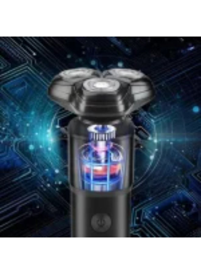 Kolax Professional Electric Shaver for Men - 3D Floating Head Rotary Razor - Wet & Dry Waterproof Grooming Kit with Pop-Up Trimmer - USB Rechargeable & Cordless - Image 5